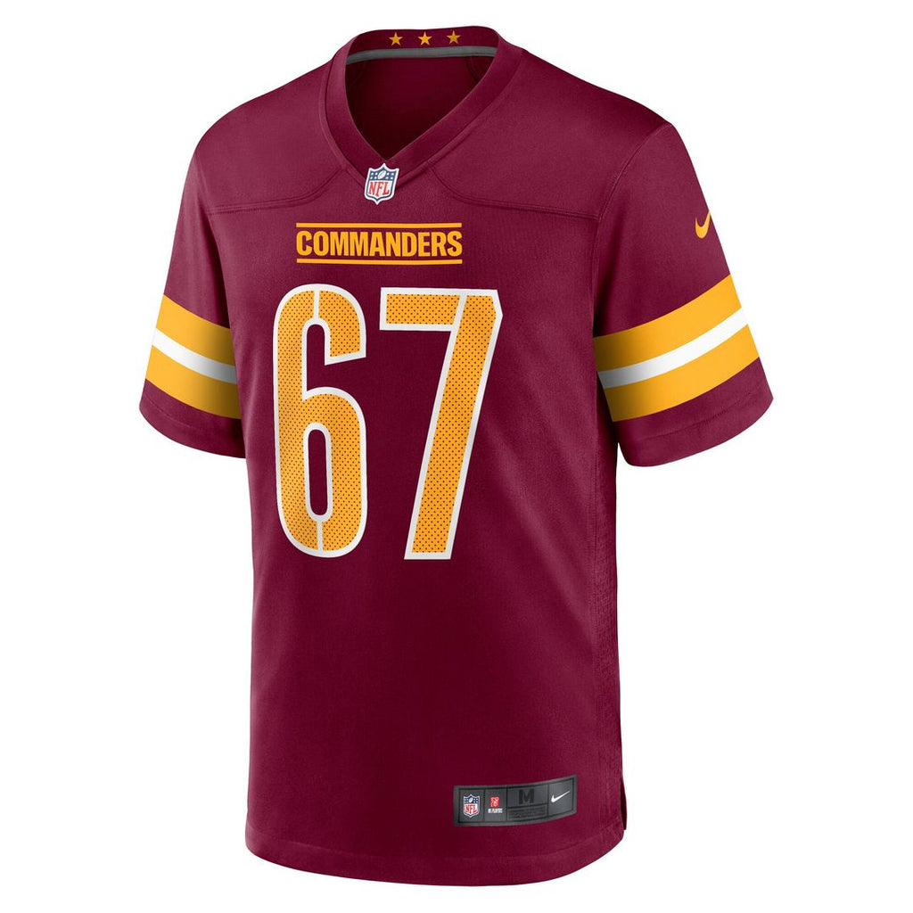Nick Allegretti Washington Commanders Nike Game Jersey - Burgundy Official NFL Team Apparel Football Fan Gear