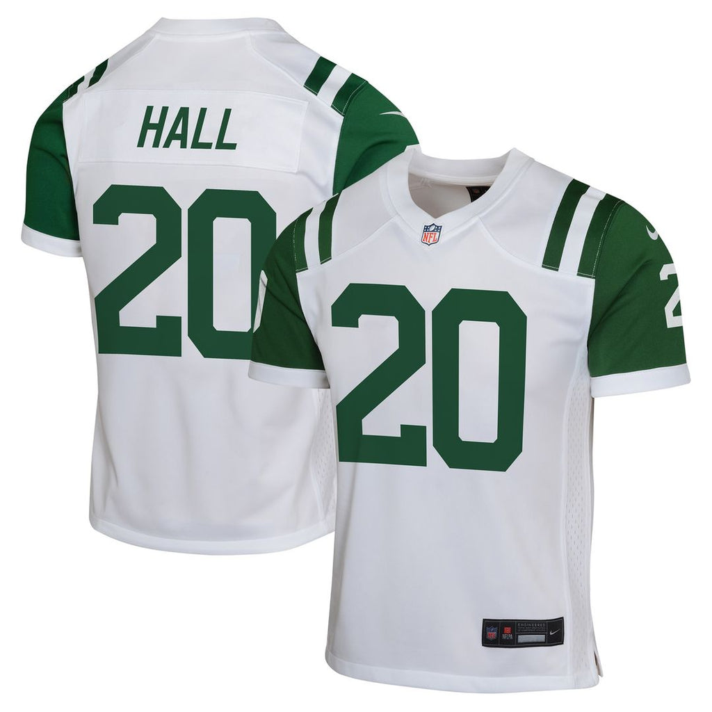 Breece Hall New York Jets Nike Youth Game Jersey - White Official NFL Team Apparel Football Fan Gear