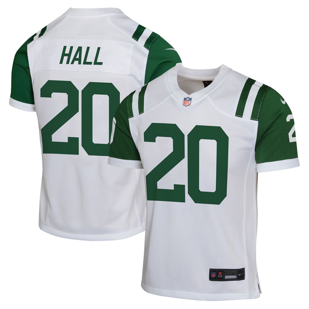Breece Hall New York Jets Nike Youth Game Jersey - White Official NFL Team Apparel Football Fan Gear