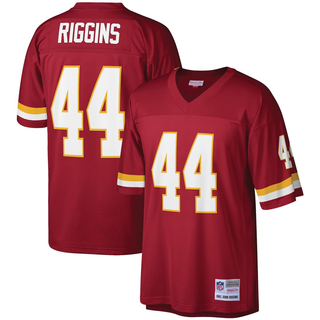 John Riggins Washington Football Team Mitchell & Ness Legacy Replica Jersey - Burgundy Official NFL Team Apparel Football Fan Gear
