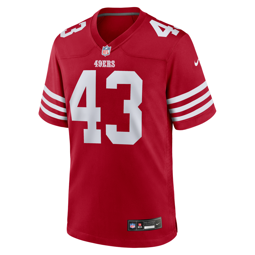 Eric Kendricks San Francisco 49ers Nike Team Game Jersey - Scarlet Official NFL Team Apparel Football Fan Gear