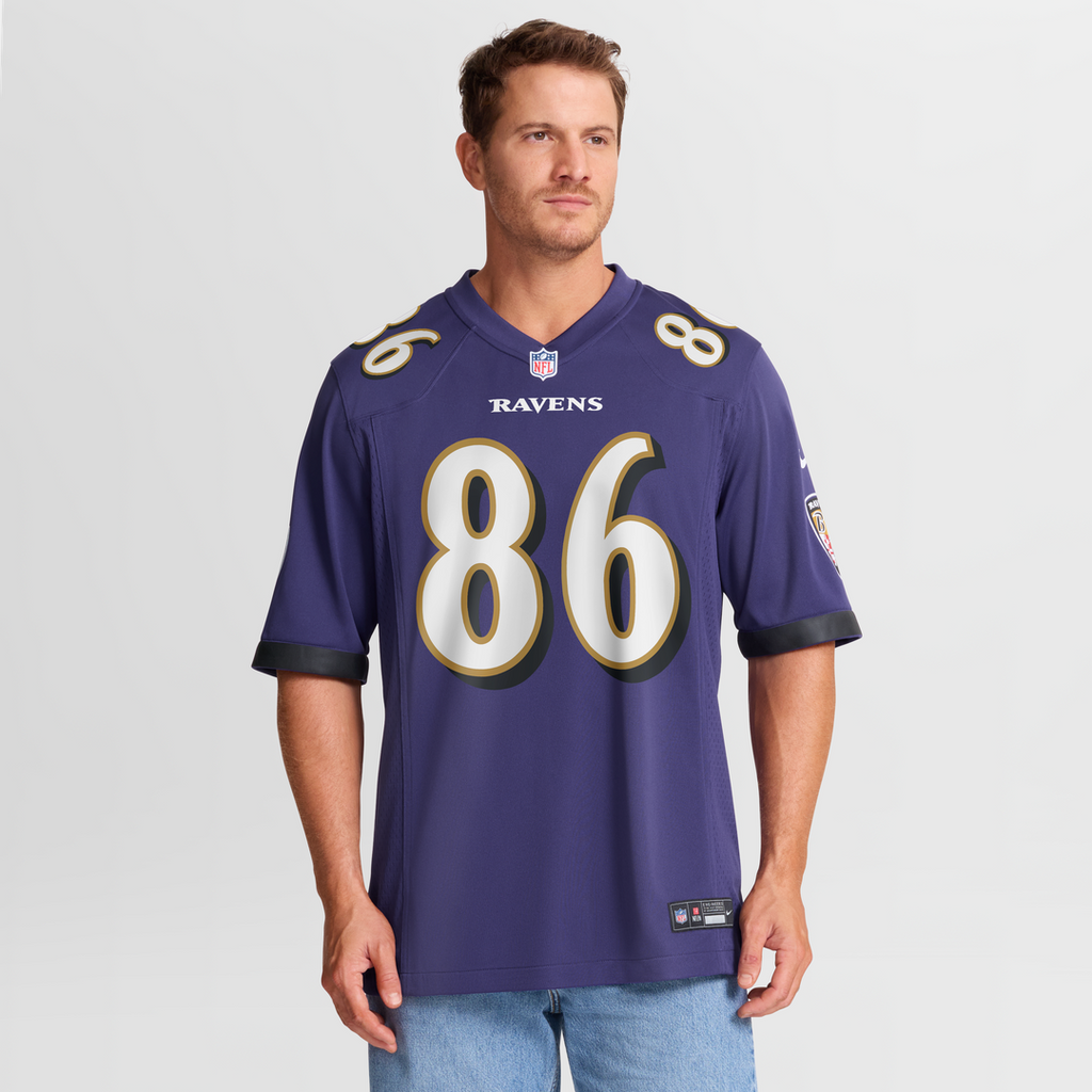 Cornelius Johnson Baltimore Ravens Nike Team Game Jersey - Purple Official NFL Team Apparel Football Fan Gear