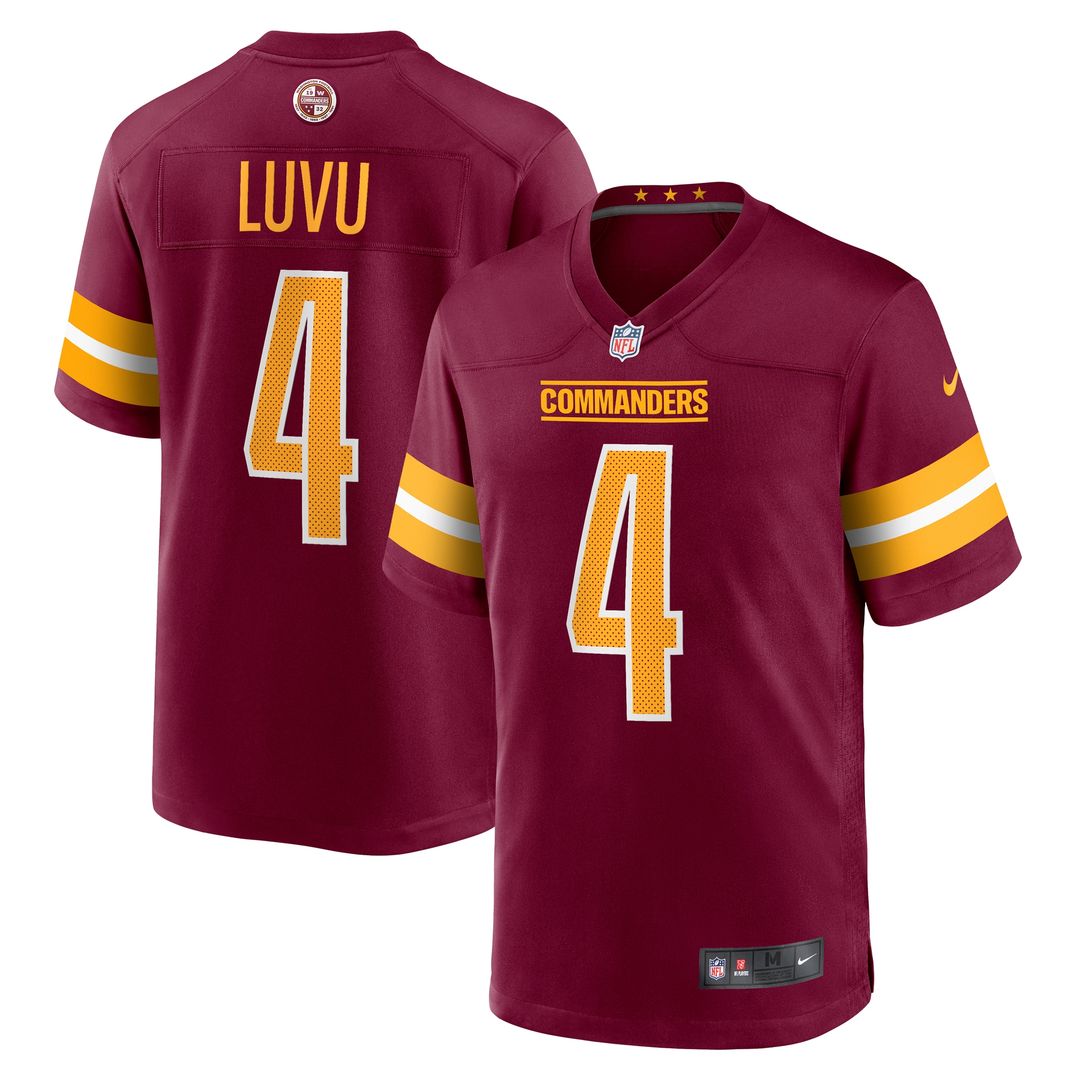 Frankie Luvu Washington Commanders Nike Game Jersey - Burgundy Official NFL Team Apparel Football Fan Gear