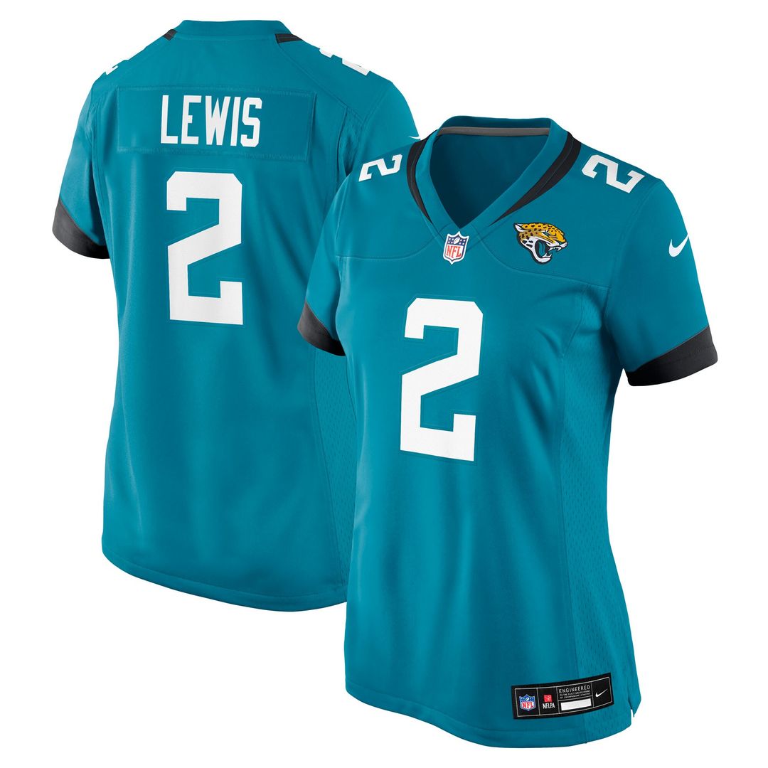 Jourdan Lewis Jacksonville Jaguars Nike Women's Team Game Jersey - Teal Official NFL Team Apparel Football Fan Gear