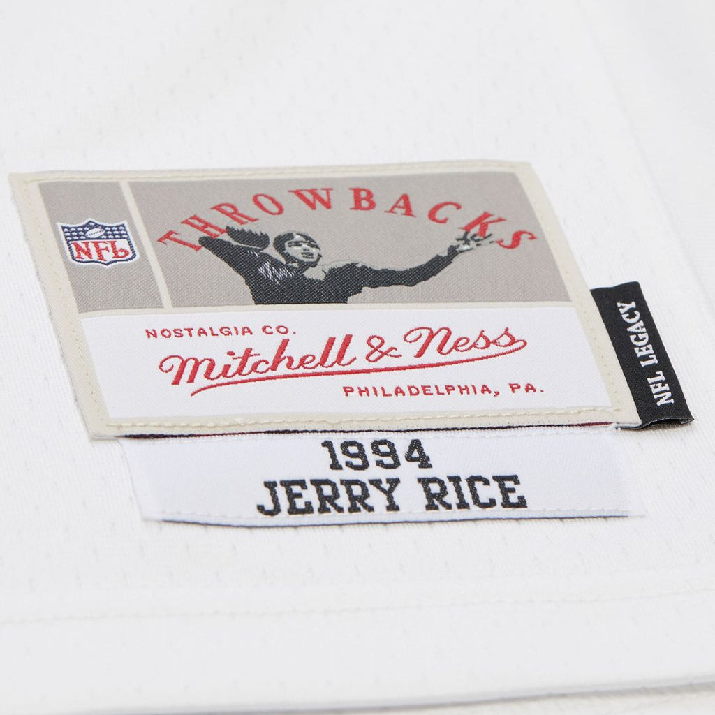 Jerry Rice San Francisco 49ers Mitchell & Ness 1994 Legacy Replica Jersey - White Official NFL Team Apparel Football Fan Gear
