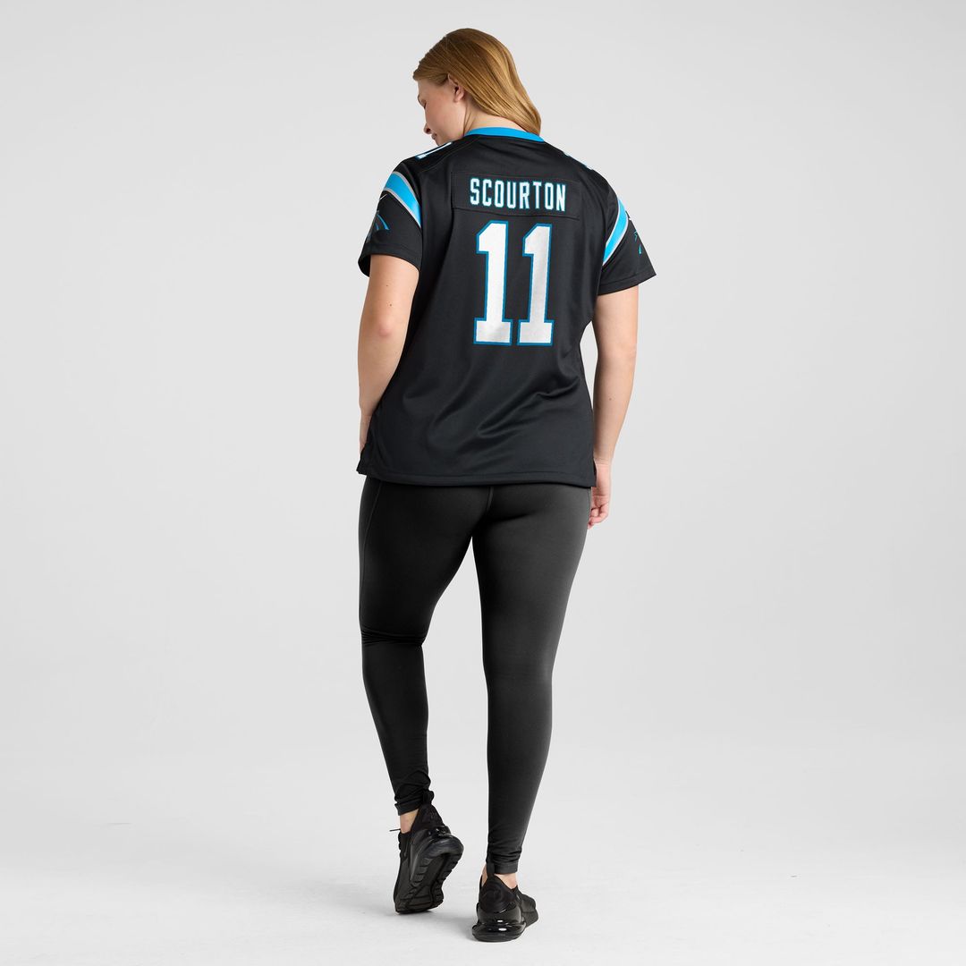 Nic Scourton Carolina Panthers Nike Women's Team Game Jersey - Black Official NFL Team Apparel Football Fan Gear