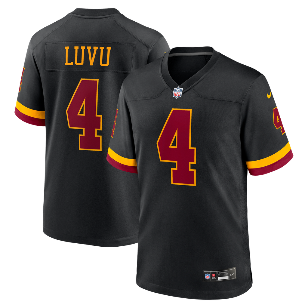 Frankie Luvu Washington Commanders Nike Hail Raiser Alternate Game Jersey - Black Official NFL Team Apparel Football Fan Gear