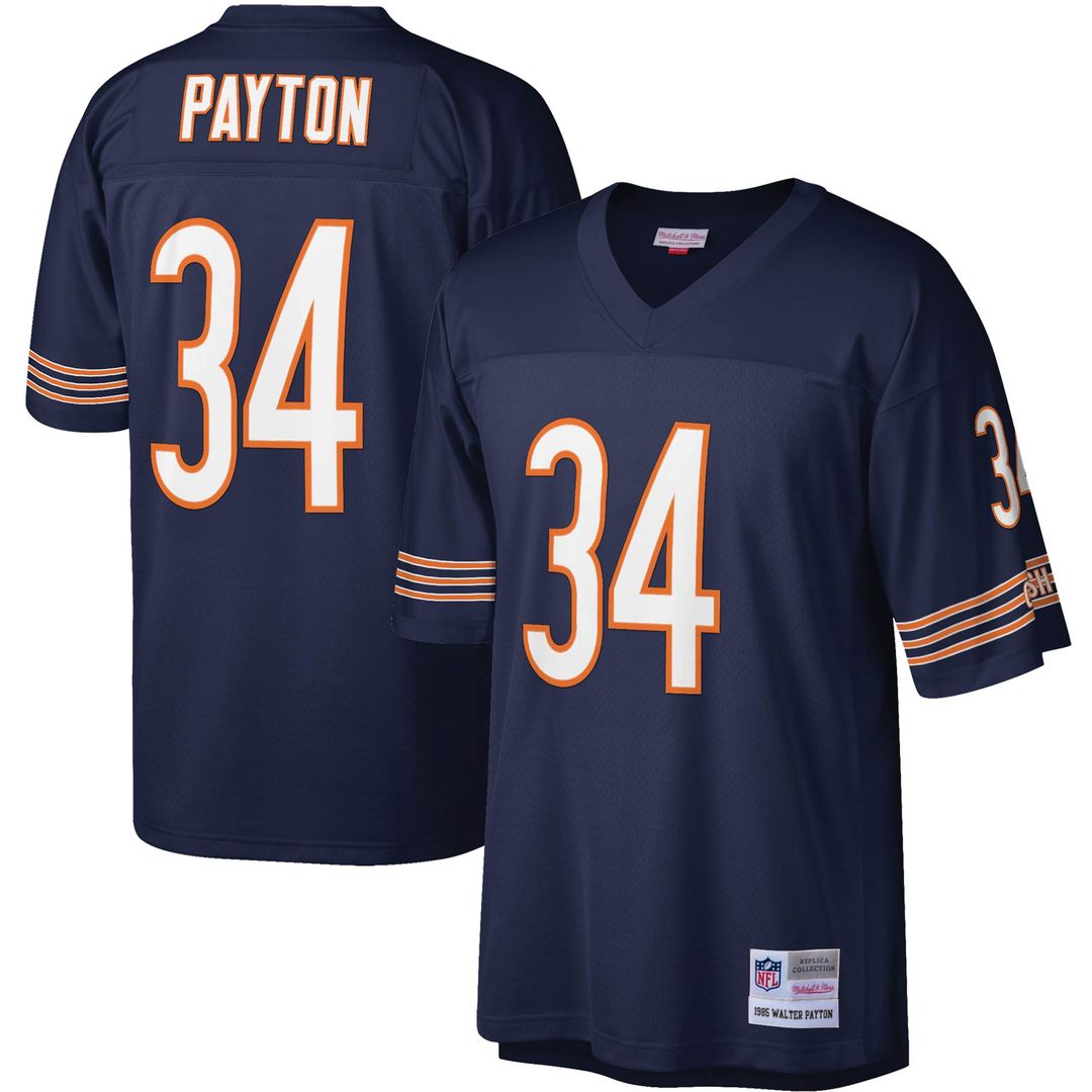 Walter Payton Chicago Bears Mitchell & Ness Legacy Replica Jersey - Navy Official NFL Team Apparel Football Fan Gear