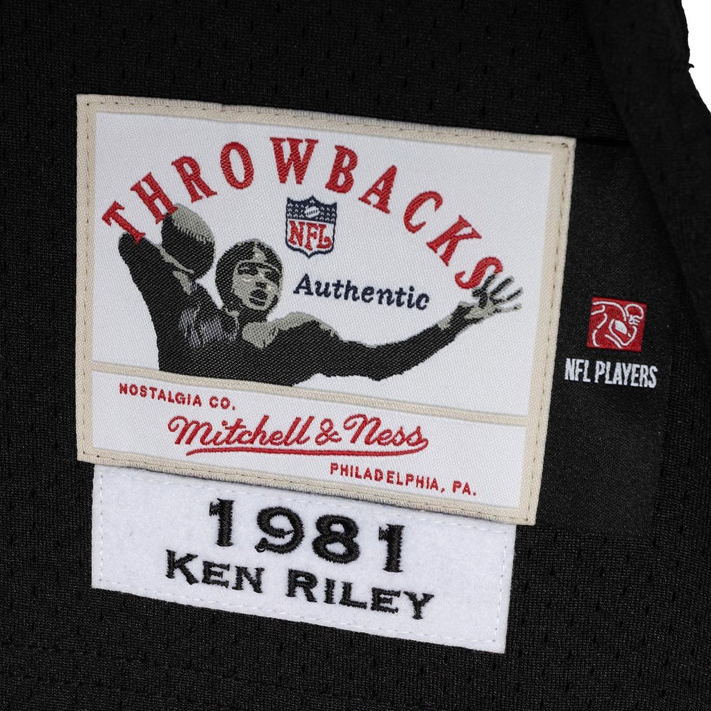 Ken Riley Cincinnati Bengals 1981 Mitchell & Ness Authentic Throwback Retired Player Jersey - Black Official NFL Team Apparel Football Fan Gear
