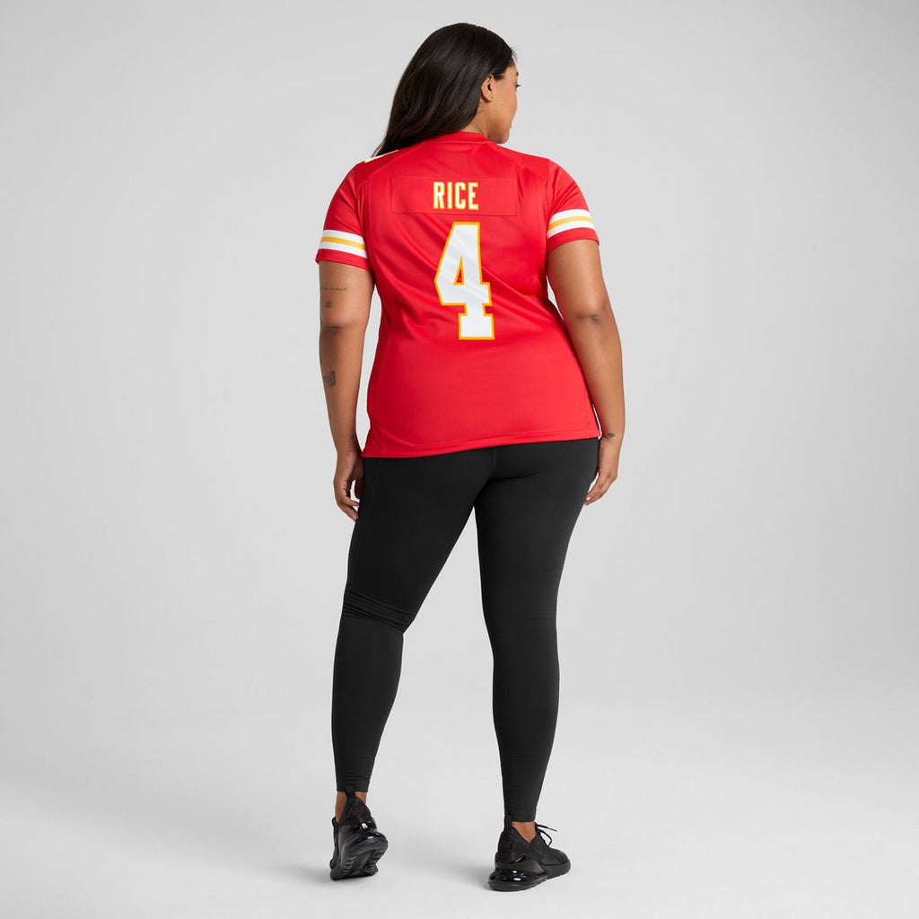 Rashee Rice Kansas City Chiefs Nike Women's Game Jersey - Red Official NFL Team Apparel Football Fan Gear