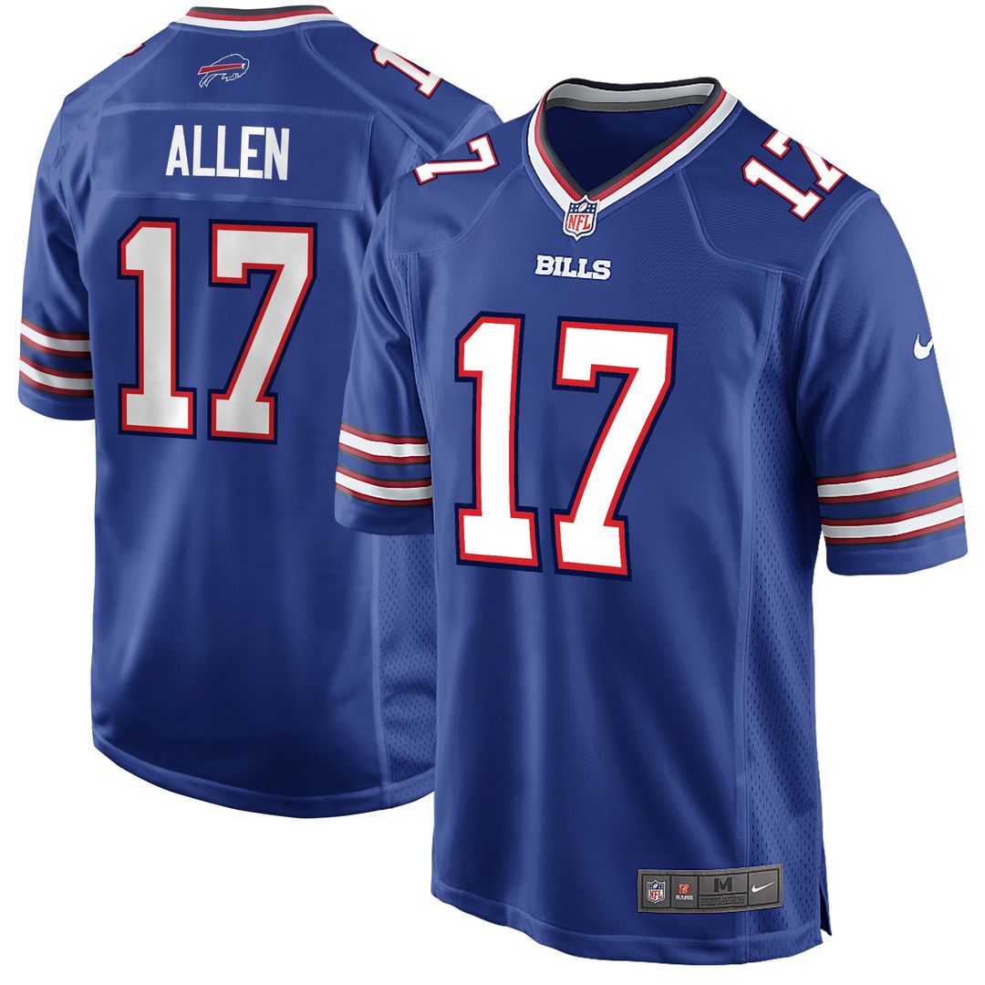 Josh Allen Buffalo Bills Nike Youth Game Jersey - Royal Official NFL Team Apparel Football Fan Gear