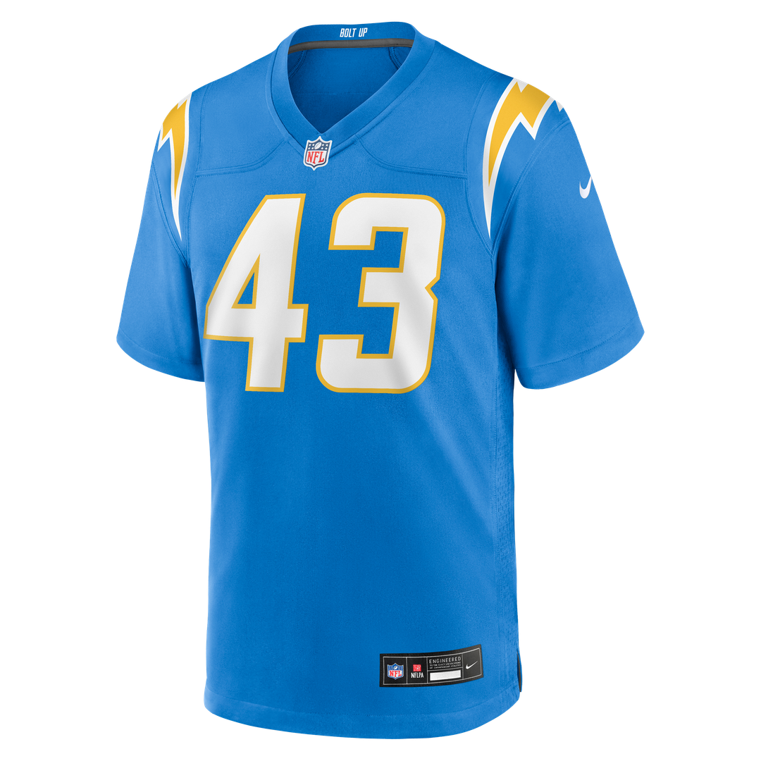 Troy Dye Los Angeles Chargers Nike Game Jersey - Powder Blue Official NFL Team Apparel Football Fan Gear
