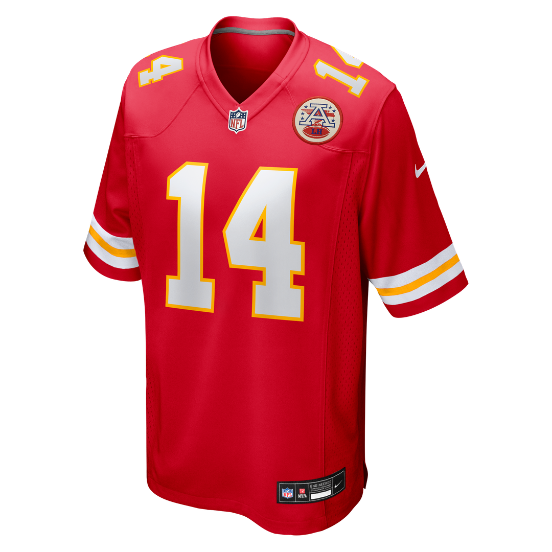 Garrett Nussmeier Kansas City Chiefs Nike Game Jersey - Red Official NFL Team Apparel Football Fan Gear