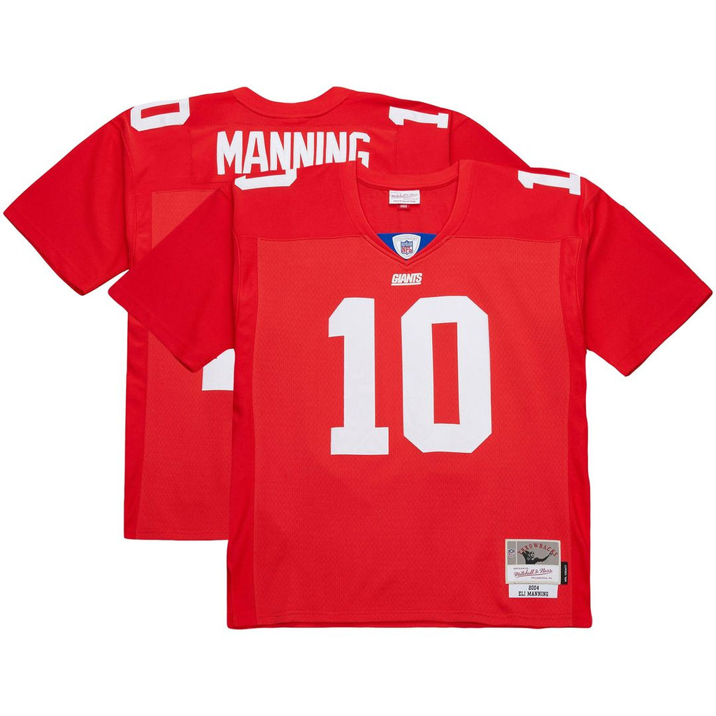 Eli Manning New York Giants Mitchell & Ness 2004 Team Legacy Retired Player Big & Tall Jersey - Red Official NFL Team Apparel Football Fan Gear