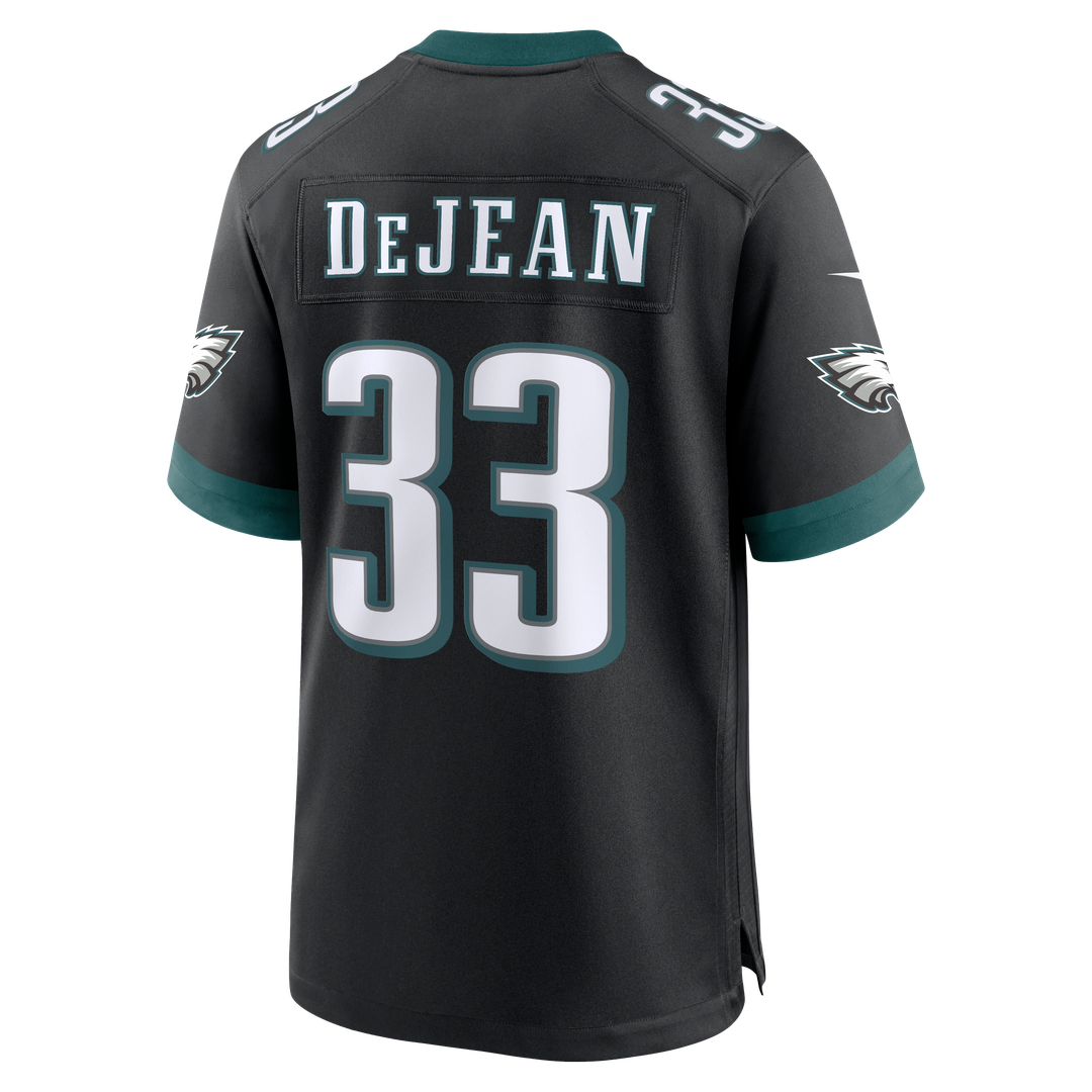 Cooper DeJean Philadelphia Eagles Nike Alternate Game Jersey - Black Official NFL Team Apparel Football Fan Gear