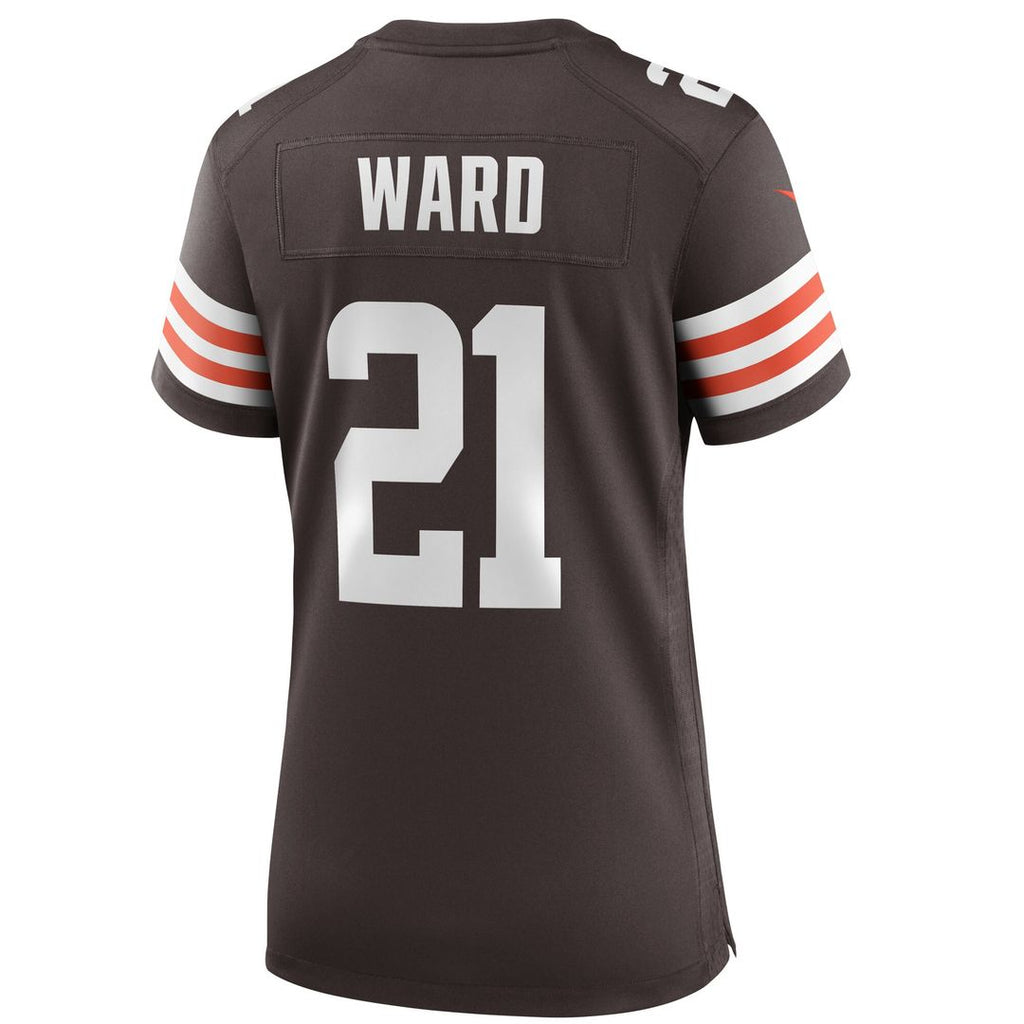 Denzel Ward Cleveland Browns Nike Women's Player Game Jersey - Brown Official NFL Team Apparel Football Fan Gear