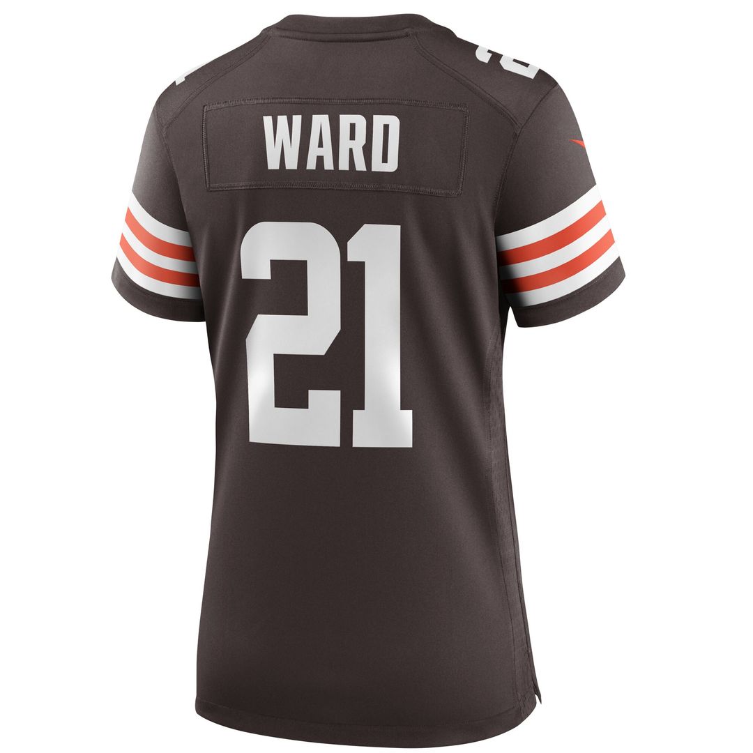 Denzel Ward Cleveland Browns Nike Women's Player Game Jersey - Brown Official NFL Team Apparel Football Fan Gear