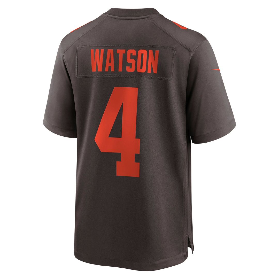 Deshaun Watson Cleveland Browns Nike Alternate Game Jersey - Brown Official NFL Team Apparel Football Fan Gear