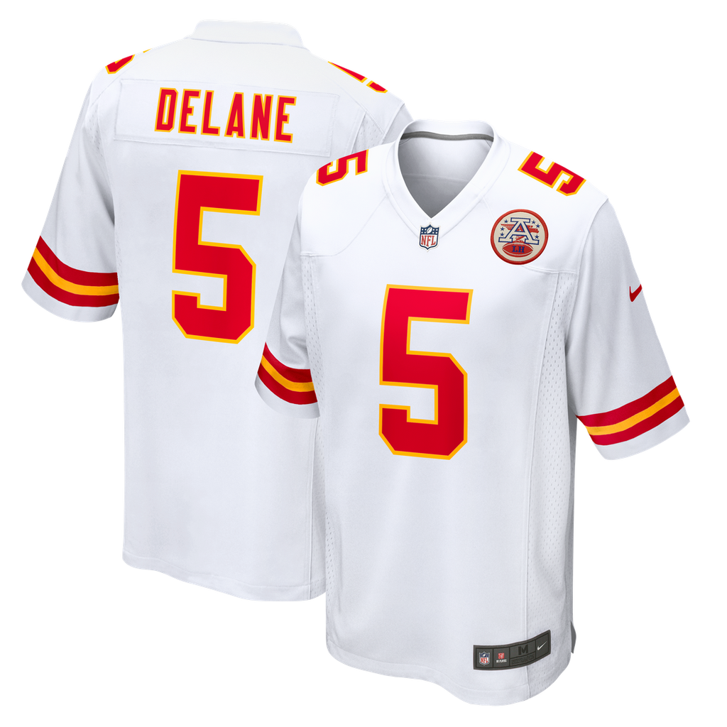 Mansoor Delane Kansas City Chiefs Nike Game Jersey - White Official NFL Team Apparel Football Fan Gear