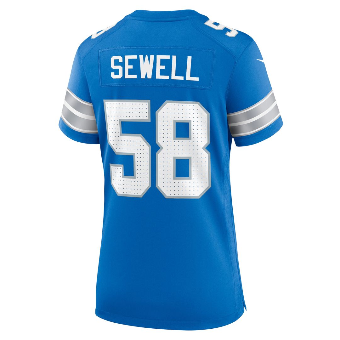 Penei Sewell Detroit Lions Nike Women's 2nd Alternate Game Jersey - Black Official NFL Team Apparel Football Fan Gear