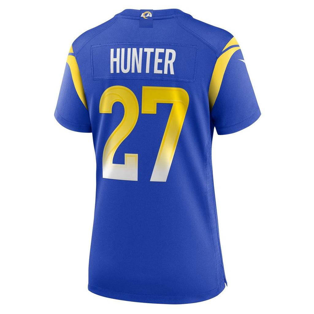 Jarquez Hunter Los Angeles Rams Nike Women's Team Game Jersey - Royal Official NFL Team Apparel Football Fan Gear