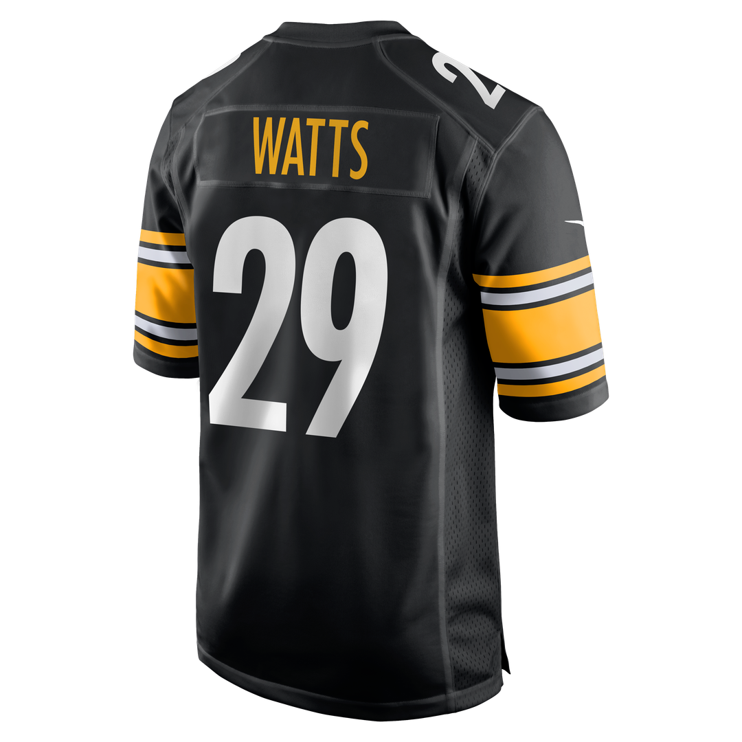 Ryan Watts Pittsburgh Steelers Nike Game Jersey - Black Official NFL Team Apparel Football Fan Gear