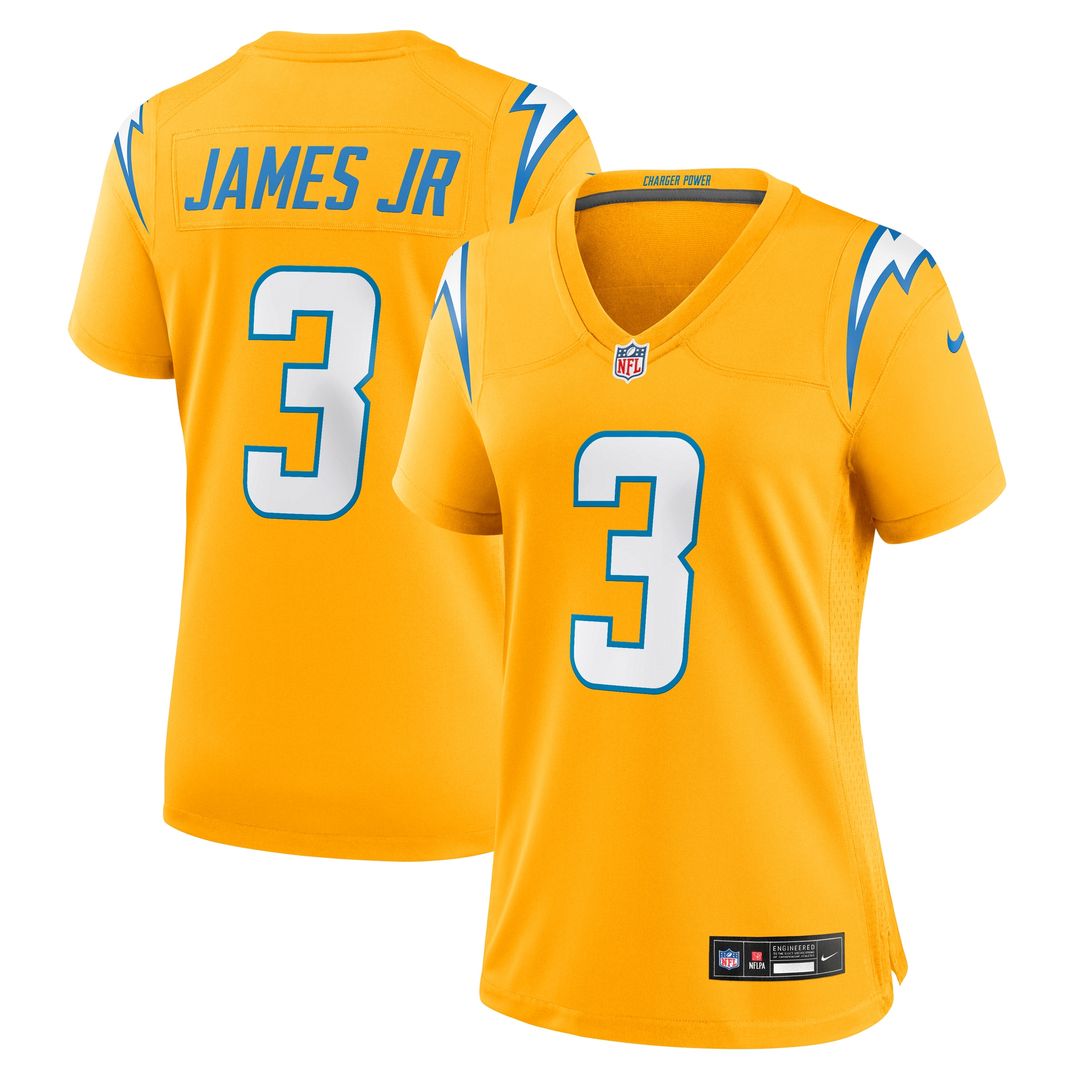 Derwin James Jr. Los Angeles Chargers Nike Women's Alternate Charger Power Game Jersey - Gold Official NFL Team Apparel Football Fan Gear