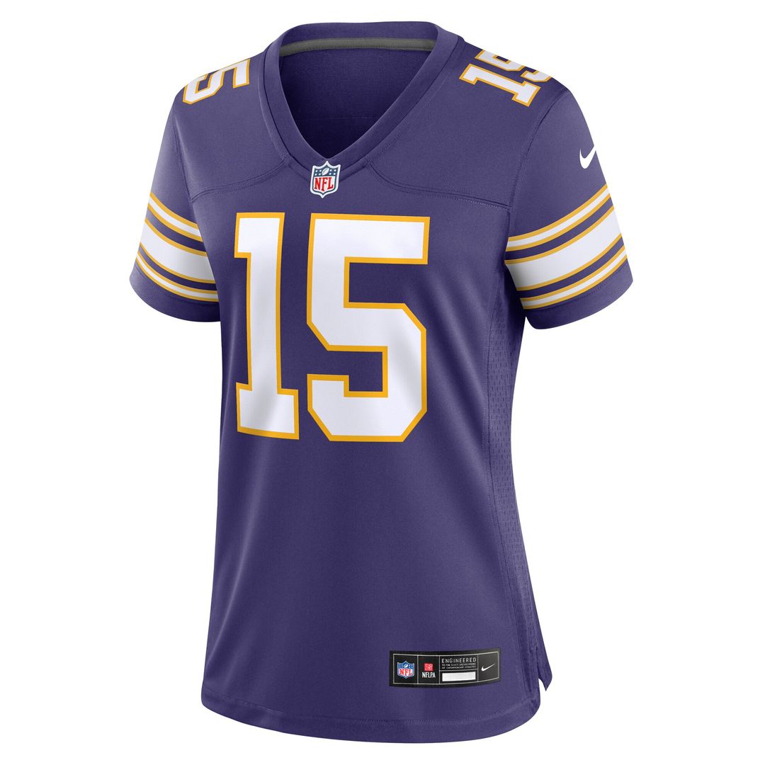 Dallas Turner Minnesota Vikings Nike Women's Alternate Game Jersey - White Official NFL Team Apparel Football Fan Gear