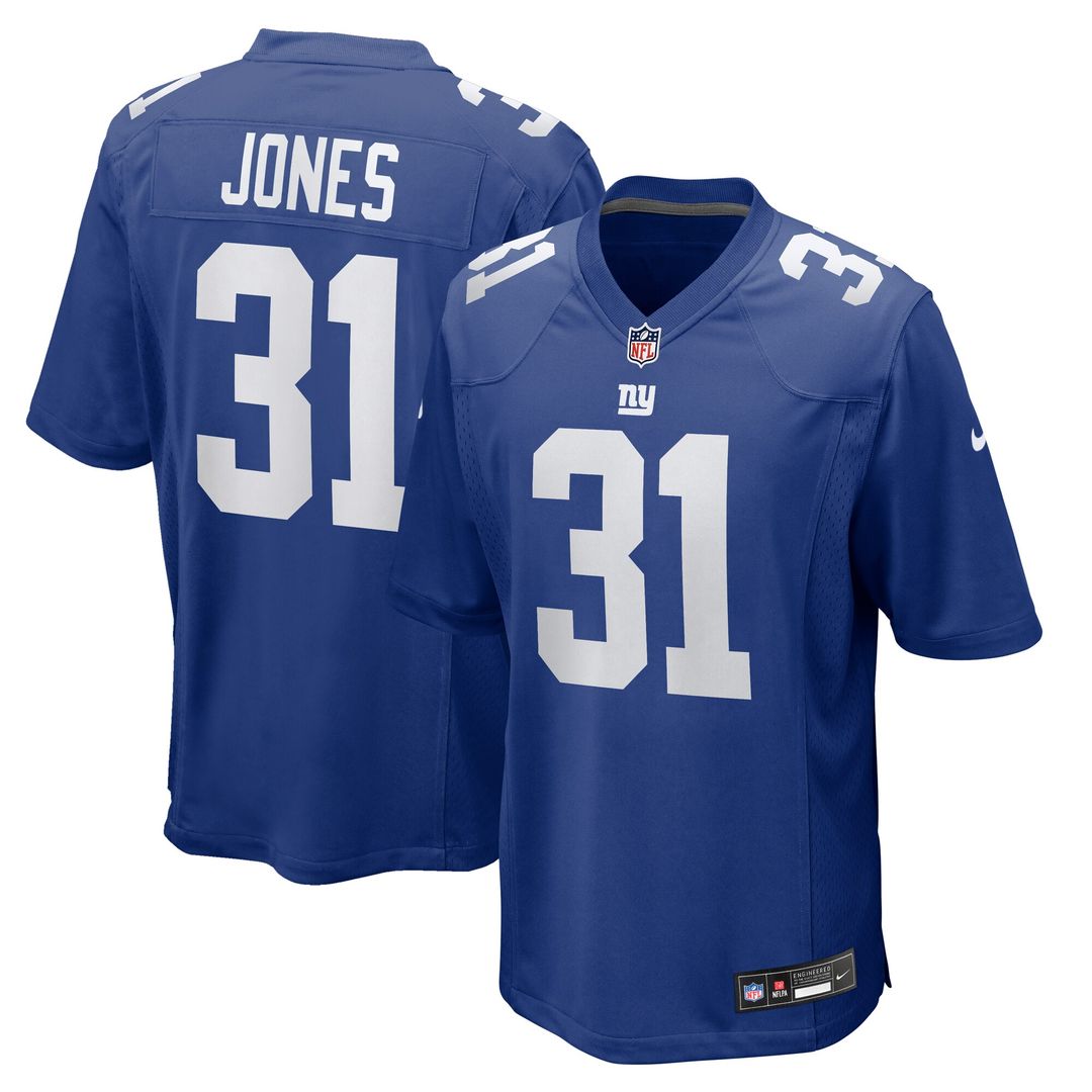 Nic Jones New York Giants Nike Team Game Jersey - Royal Official NFL Team Apparel Football Fan Gear