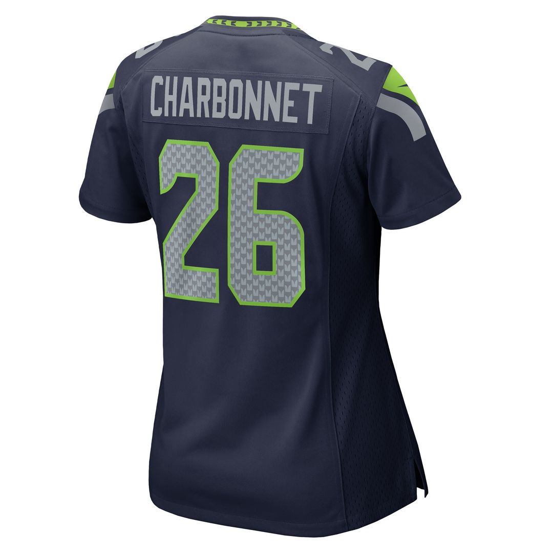 Zach Charbonnet Seattle Seahawks Nike Women's Team Game Jersey - College Navy Official NFL Team Apparel Football Fan Gear