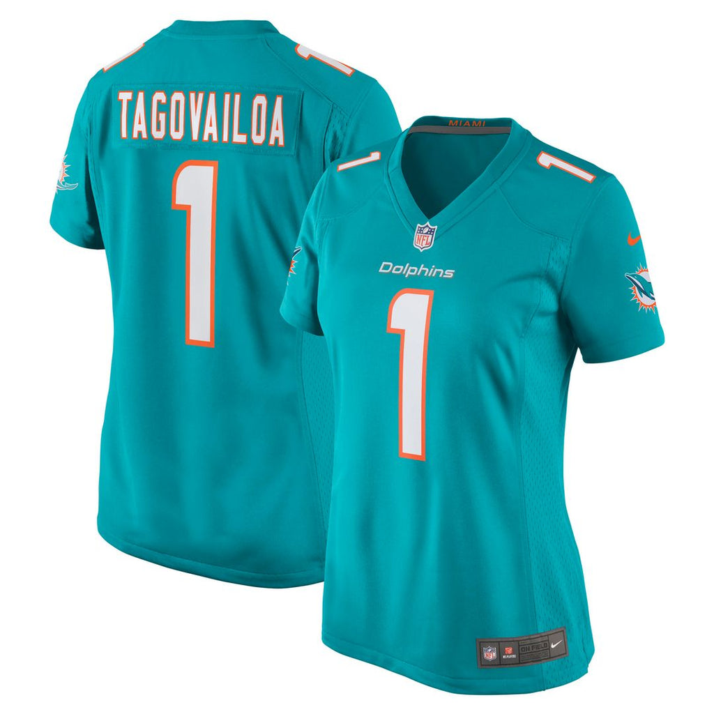 Tua Tagovailoa Miami Dolphins Nike Women's Game Jersey - Aqua Official NFL Team Apparel Football Fan Gear
