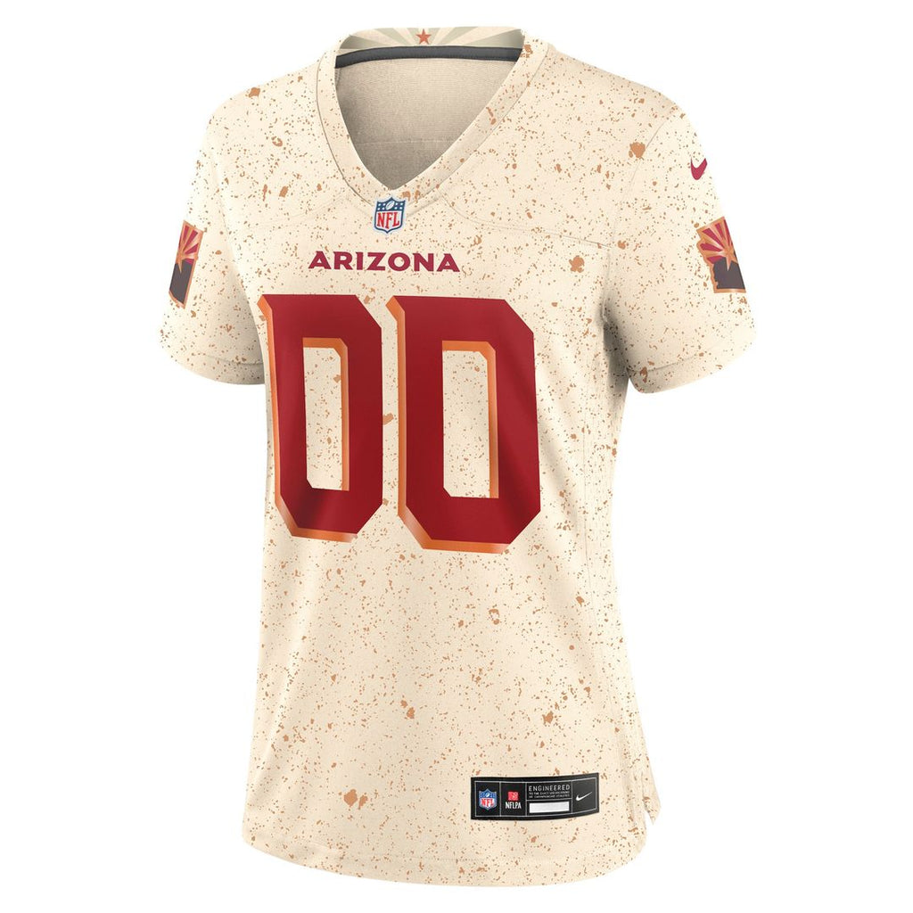Arizona Cardinals Nike Women's 2025 Rivalries Collection Custom Game Jersey - Natural Official NFL Team Apparel Football Fan Gear