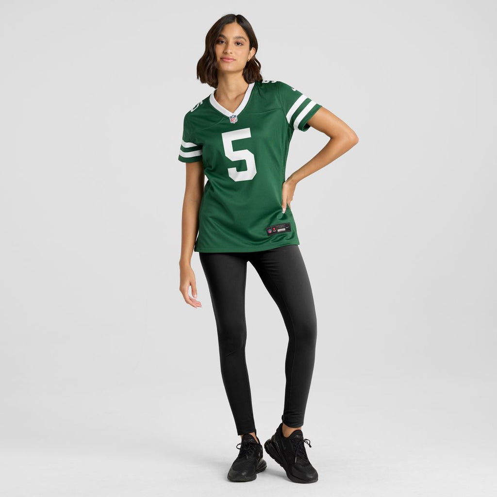 Garrett Wilson New York Jets Nike Women's Alternate Game Jersey - Legacy Black Official NFL Team Apparel Football Fan Gear