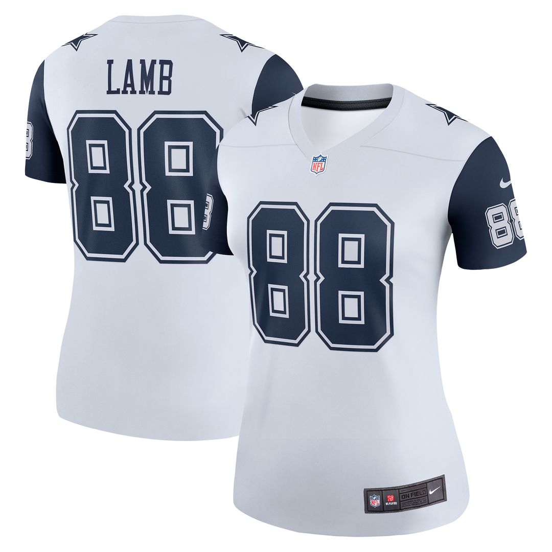 CeeDee Lamb Dallas Cowboys Nike Women's Legend Player Performance Top - White NFL Fan Gear Popular Style