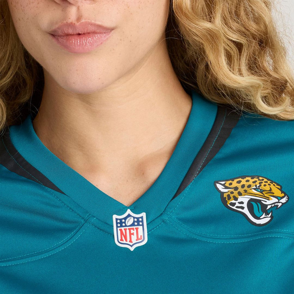 Jack Kiser Jacksonville Jaguars Nike Women's Team Game Jersey - Teal Official NFL Team Apparel Football Fan Gear