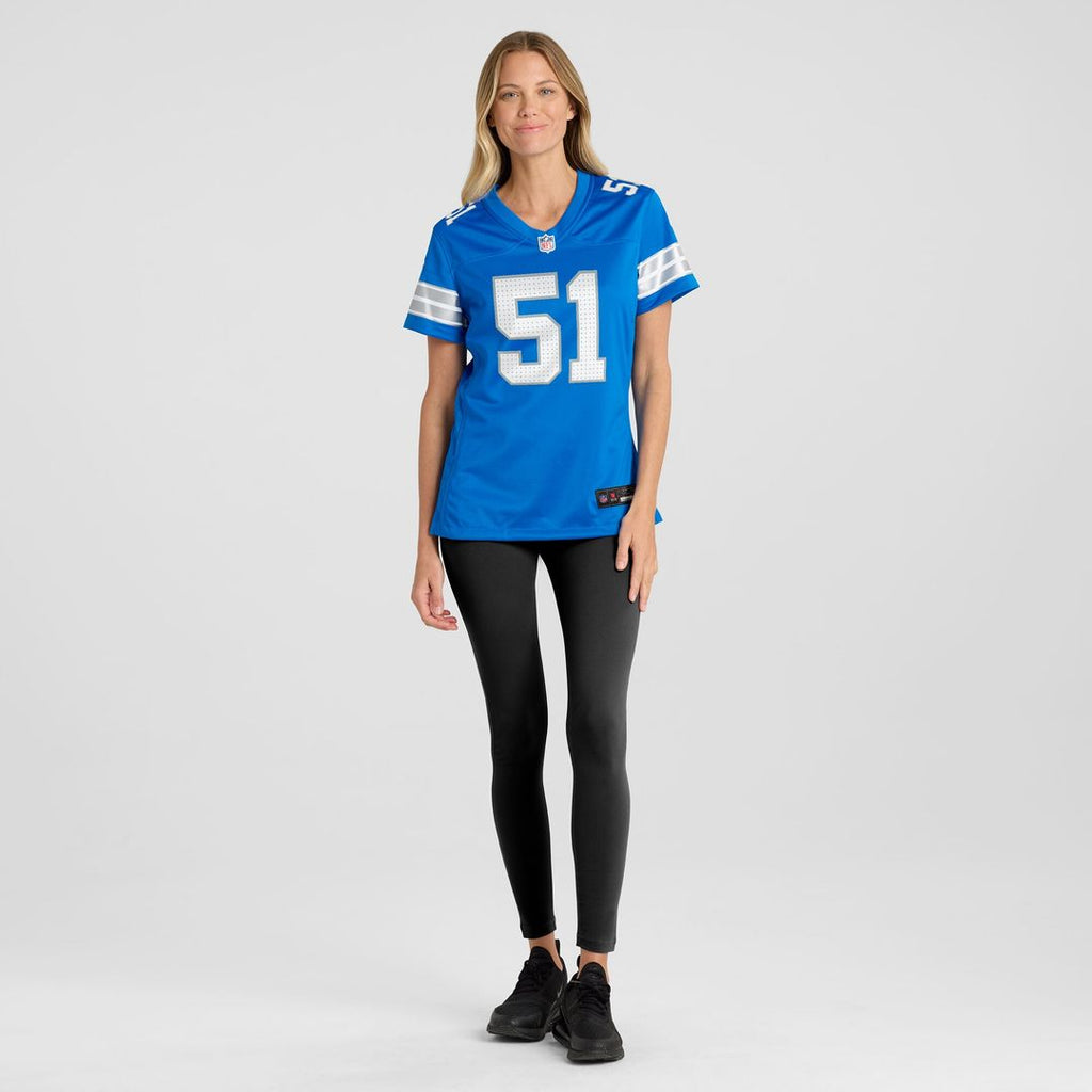 Ben Niemann Detroit Lions Nike Women's Team Game Jersey - Blue Official NFL Team Apparel Football Fan Gear