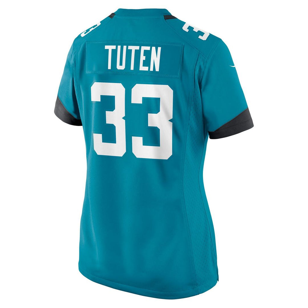 Bhayshul Tuten Jacksonville Jaguars Nike Women's Team Game Jersey - Teal Official NFL Team Apparel Football Fan Gear