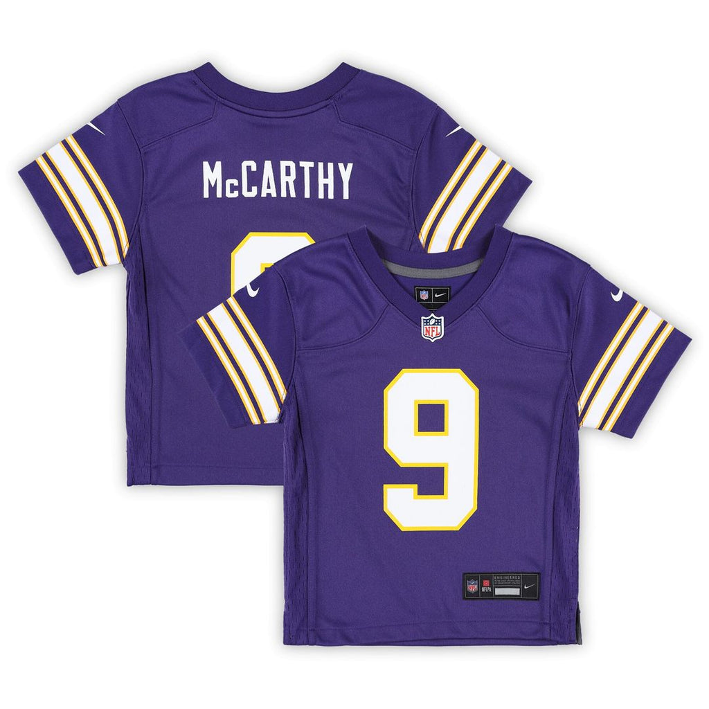 J.J. McCarthy Minnesota Vikings Nike Infant Alternate Player Game Jersey - Purple Official NFL Team Apparel Football Fan Gear