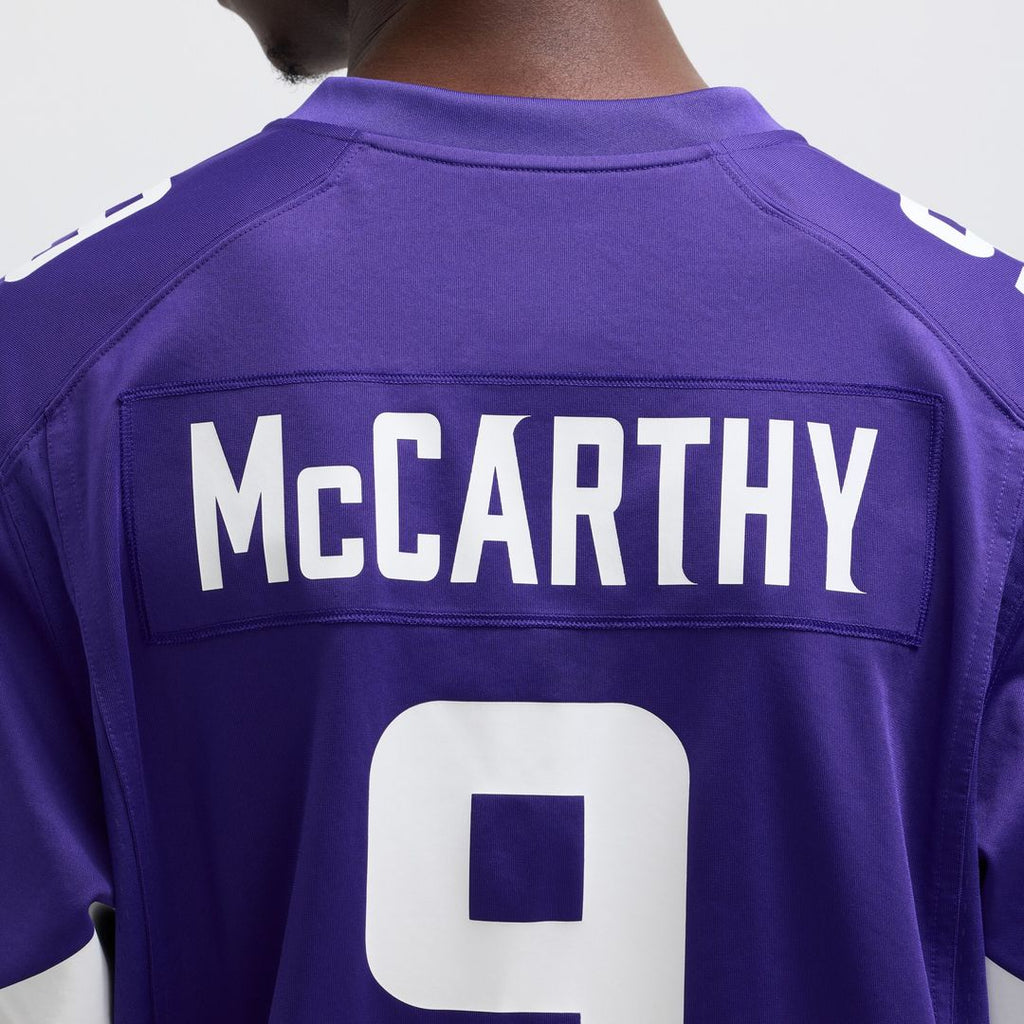 J.J. McCarthy Minnesota Vikings Nike Alternate Game Player Jersey - White Official NFL Team Apparel Football Fan Gear