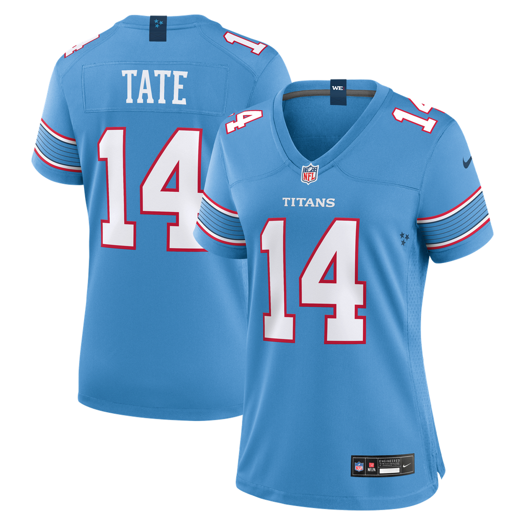 Carnell Tate Tennessee Titans Nike Women's Team Game Jersey - Light Blue Official NFL Team Apparel Football Fan Gear