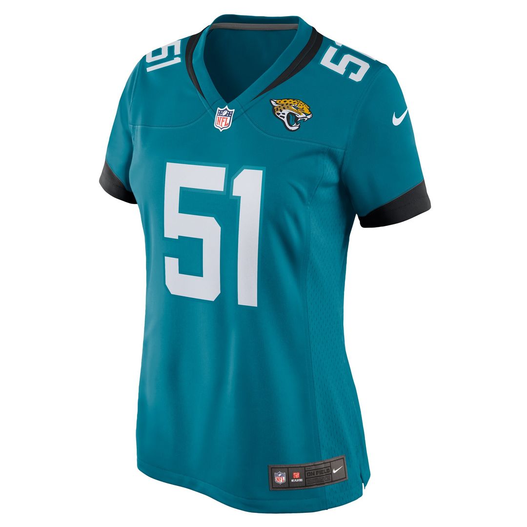Ventrell Miller Jacksonville Jaguars Nike Women's Game Jersey - Teal Official NFL Team Apparel Football Fan Gear
