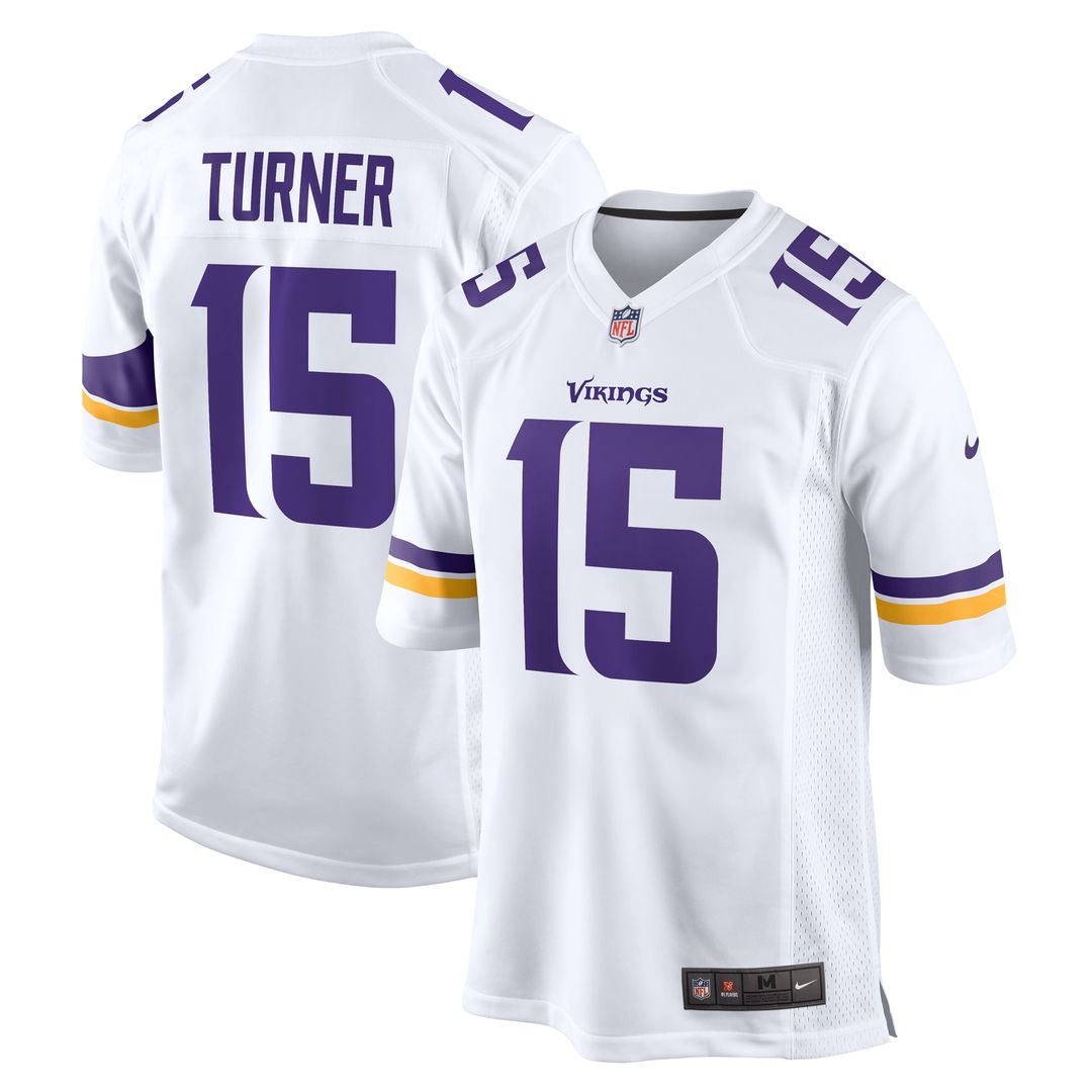Dallas Turner Minnesota Vikings Nike Game Jersey - White Official NFL Team Apparel Football Fan Gear