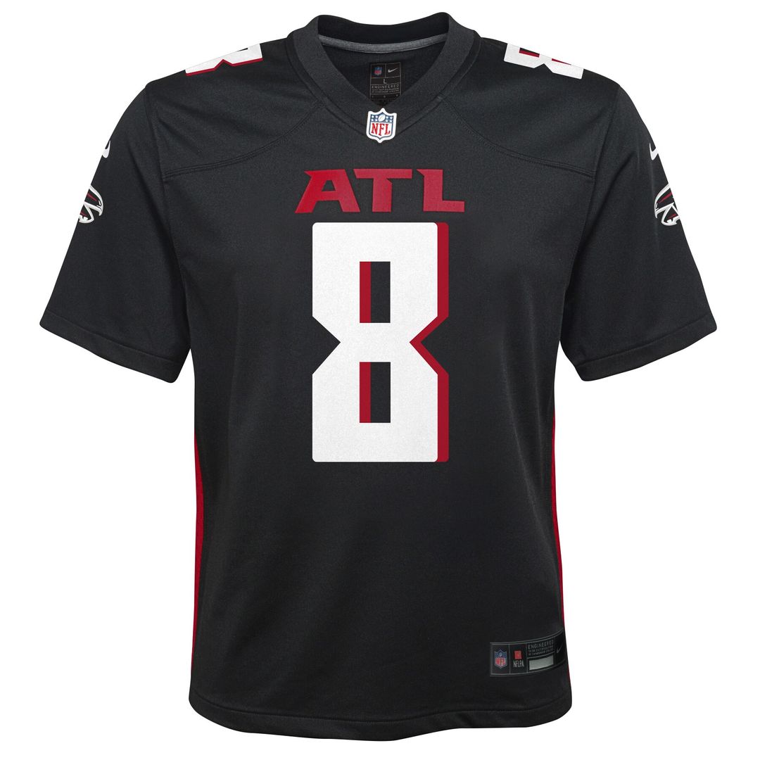 Kyle Pitts Sr. Atlanta Falcons Nike Youth Game Jersey - Black Official NFL Team Apparel Football Fan Gear