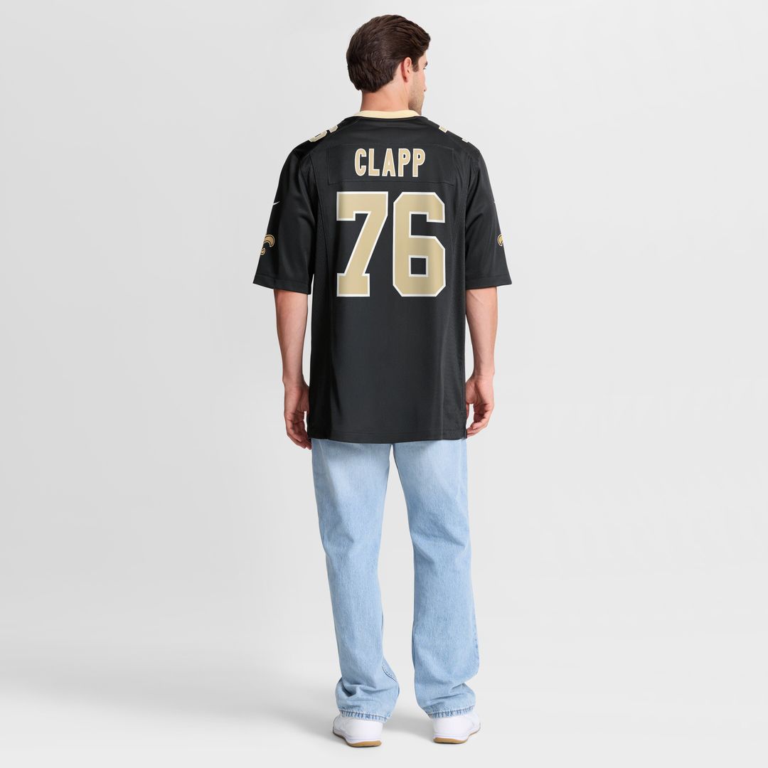 Will Clapp New Orleans Saints Nike Team Game Jersey - Black Official NFL Team Apparel Football Fan Gear