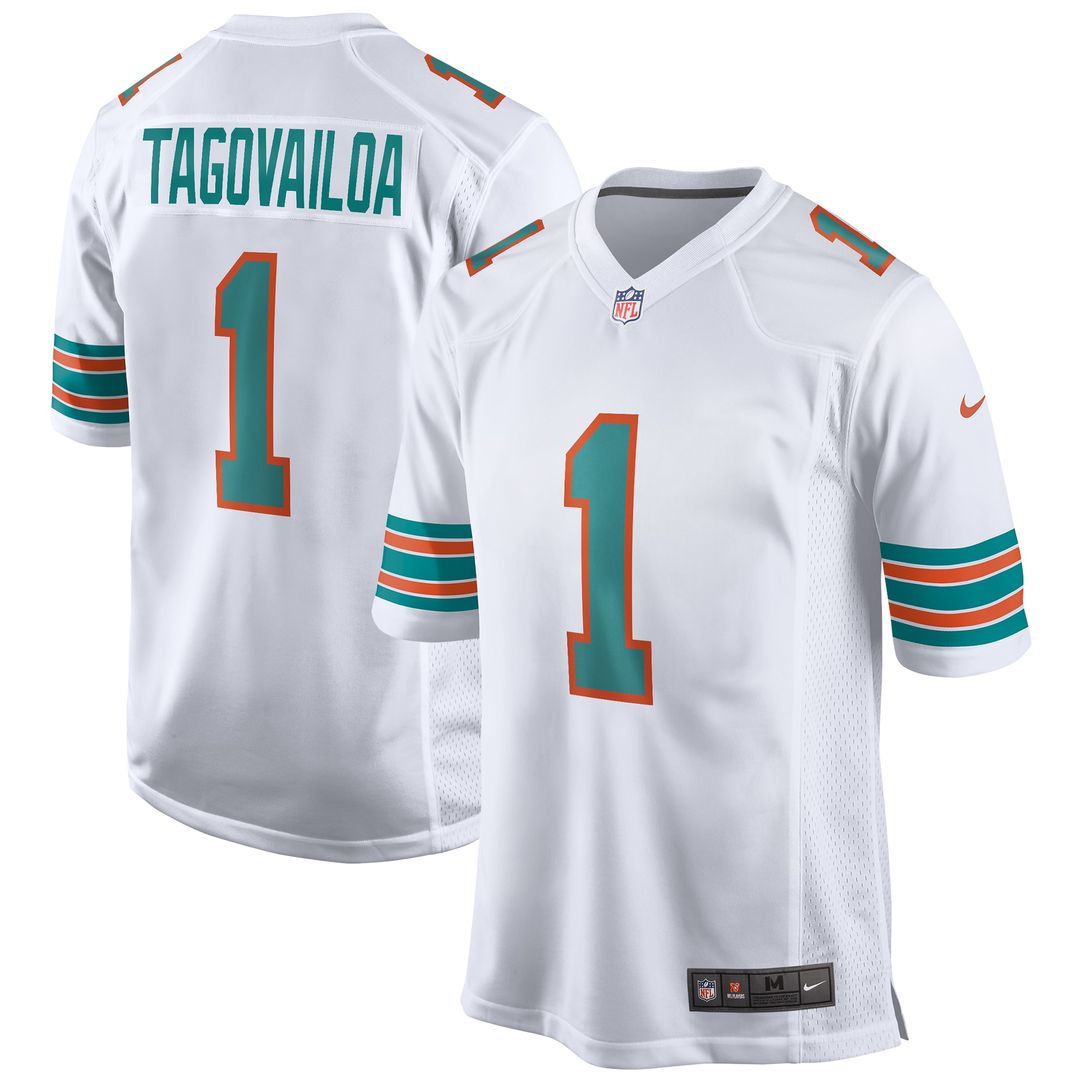 Tua Tagovailoa Miami Dolphins Nike 2nd Alternate Game Jersey - White Official NFL Team Apparel Football Fan Gear