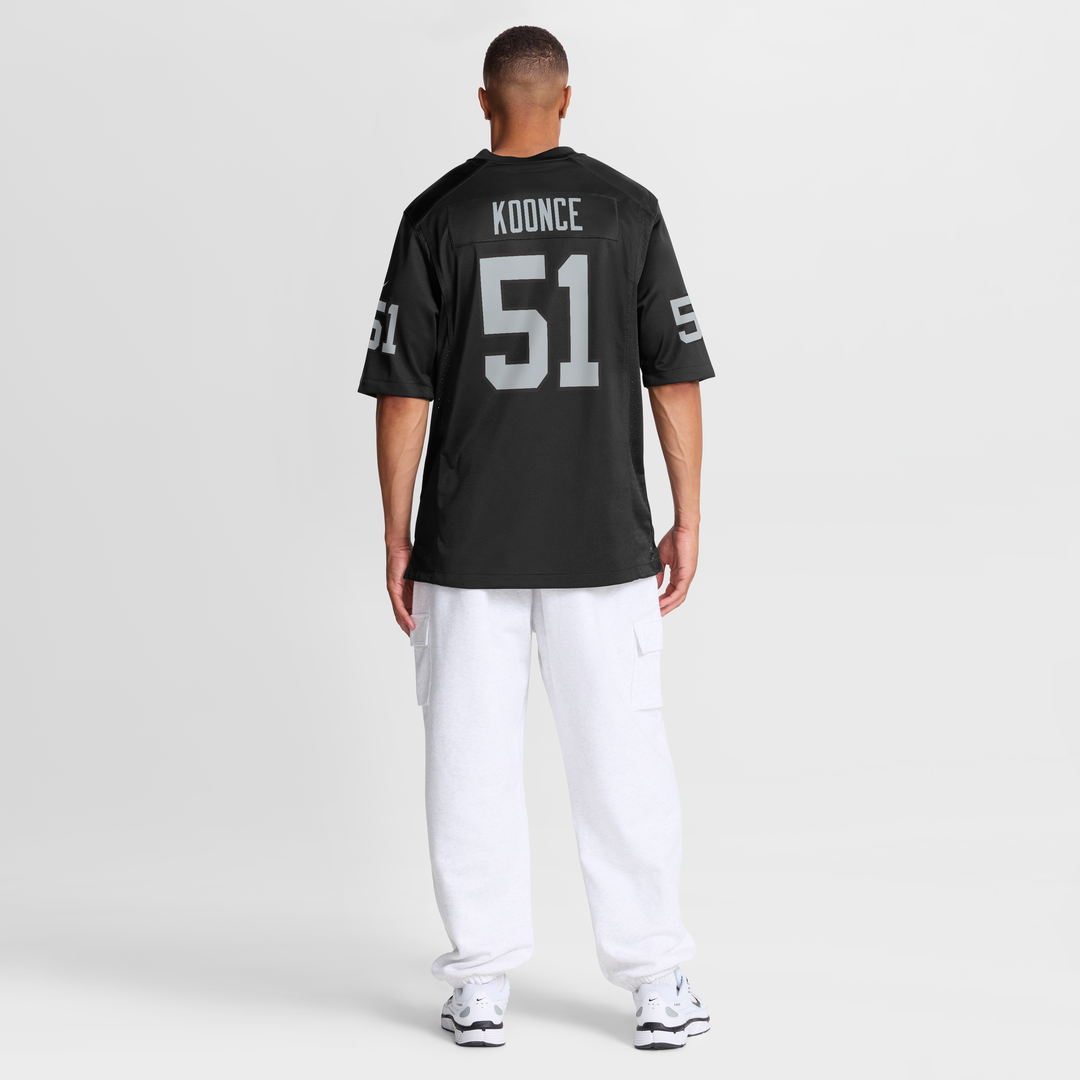 Malcolm Koonce Las Vegas Raiders Nike Game Jersey - Black Official NFL Team Apparel Football Fan Gear
