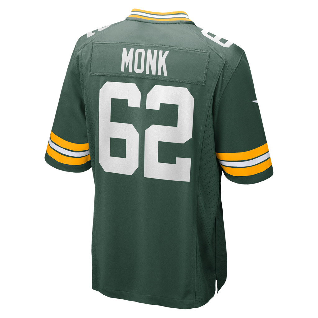Jacob Monk Green Bay Packers Nike Game Jersey - Green Official NFL Team Apparel Football Fan Gear