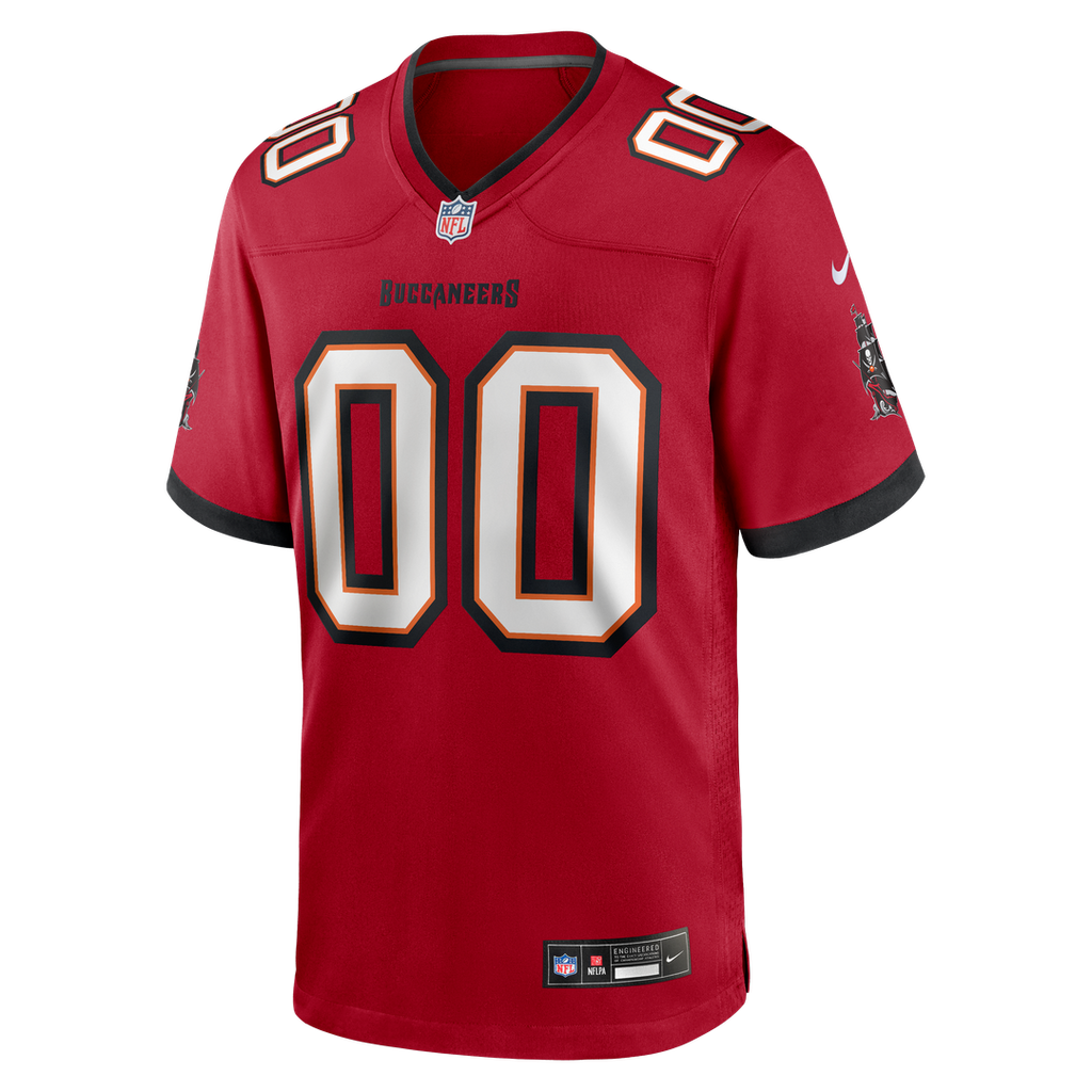 Men's Nike Red Tampa Bay Buccaneers Team Custom Game Jersey Official NFL Team Apparel Football Fan Gear