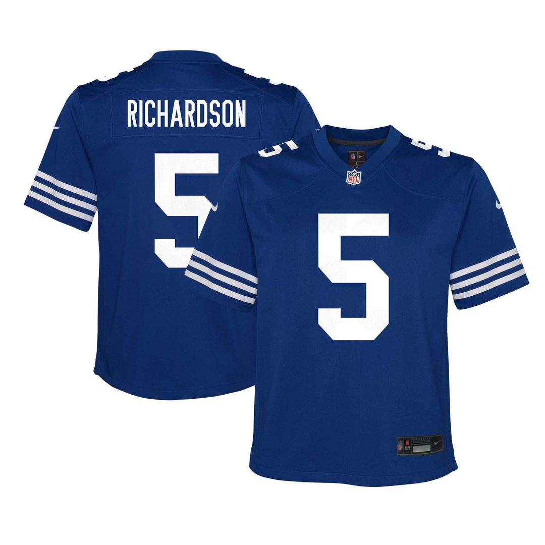Anthony Richardson Sr. Indianapolis Colts Nike Youth Game Jersey - Royal Official NFL Team Apparel Football Fan Gear