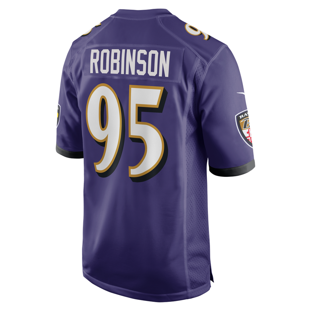 Tavius Robinson Baltimore Ravens Nike Team Game Jersey - Purple Official NFL Team Apparel Football Fan Gear